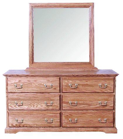 images/3042_Six_Drawer_Dresser_and_3062_Mirror_shown_in_Traditional_Oak_with_Standard_Trim2.gif
