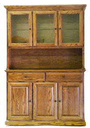 images/5054_Buffet_with_5154_Hutch_shown_in_Traditional_Oak_with_Black_Trim.gif